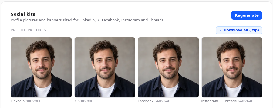Prepare every profile